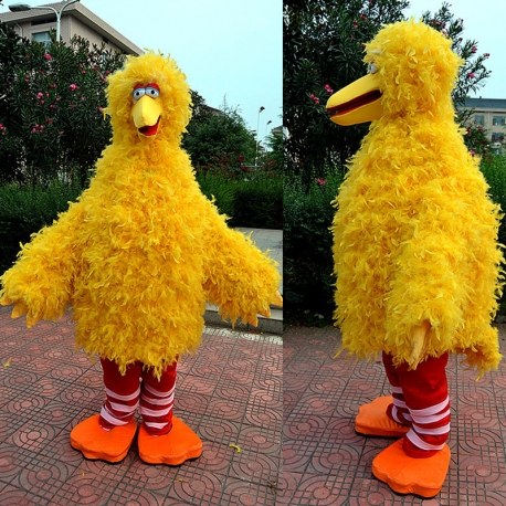 Mascot Costume Big Yellow Bird