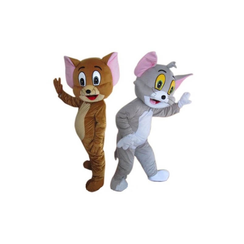 Mascot Costume Tom and Jerry.