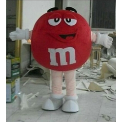 Mascot Costume M&M red