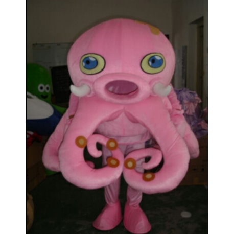 Mascot Costume Pink Octopus