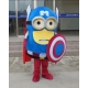 Mascot Costume Minion 2 eyes - Capitan America