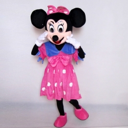 Mascot Costume n° 89 - Miss fuchsia violet bow