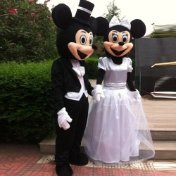 Mascotte Topolino e Minnie sposi