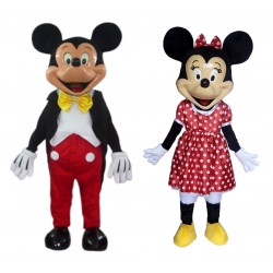 Mascotte Mr Topolino e Miss Minnie classici fibra di vetro