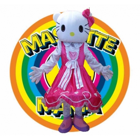 Mascot Costume Hello Kitty bow
