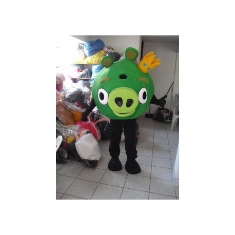 Mascotte Maialino Verde - Angry Birds - Super Deluxe