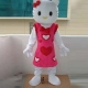 Mascot Costume Hello Kitty red heart