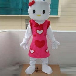 Mascotte Hello Kitty cuore rosso 