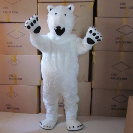 Mascot Costume White Bear