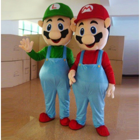 Mascot Costume Mario and Luigi