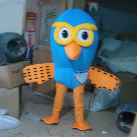 Mascot Costume Pigeon Glasses Yellowi